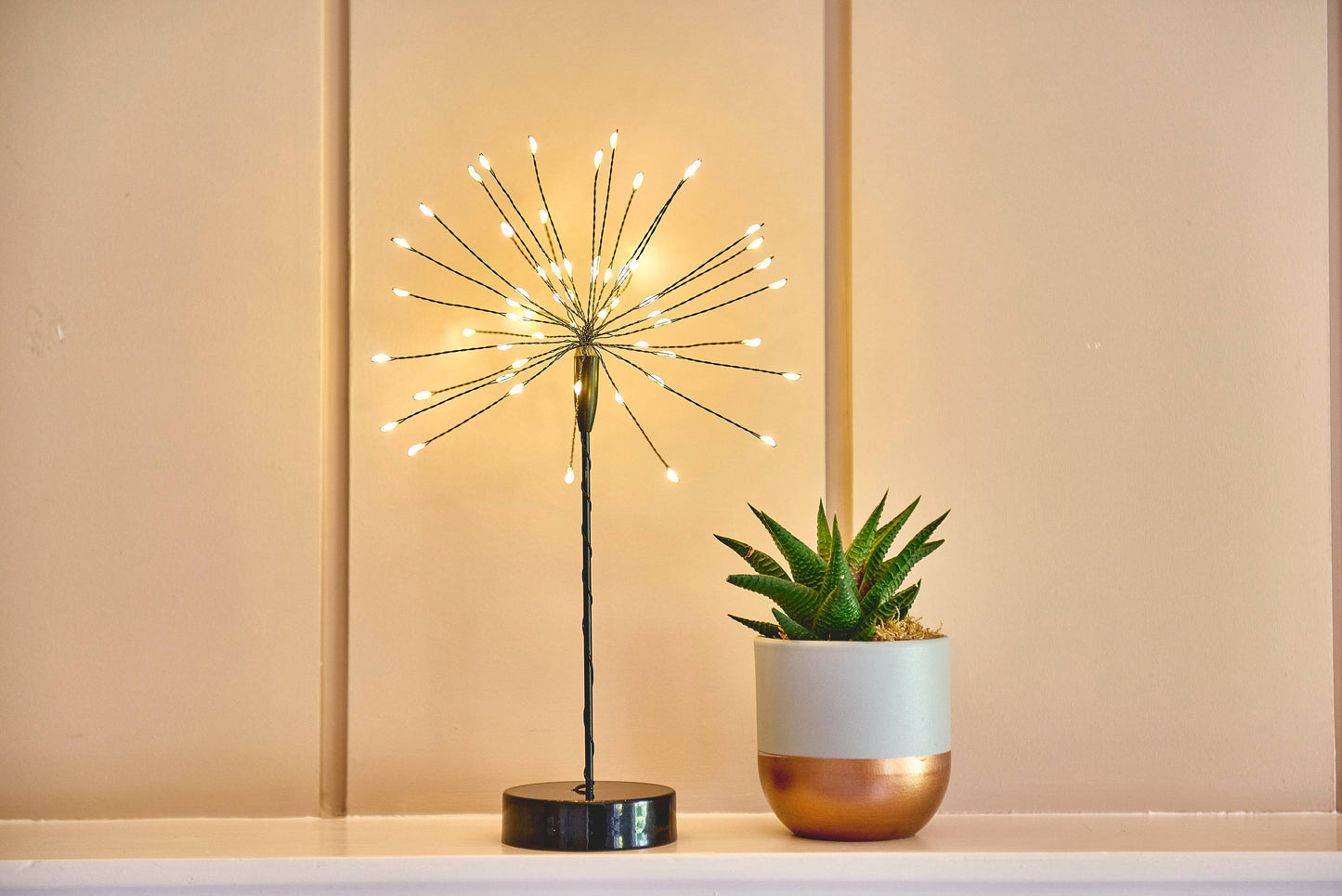 Mini Table Starburst Light: Silver