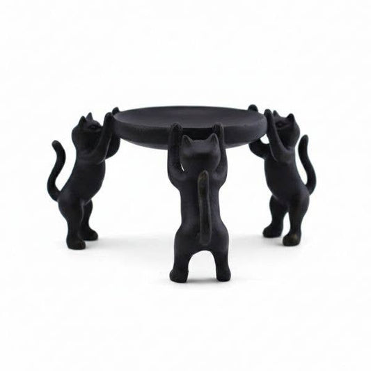3 Cat Candle Holder