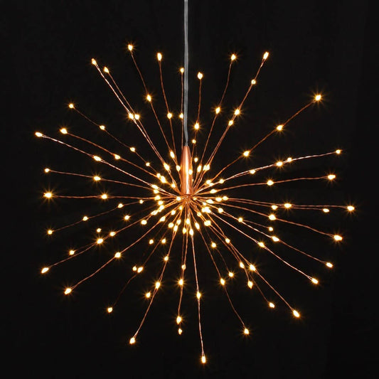 Hanging Starburst Light: Copper