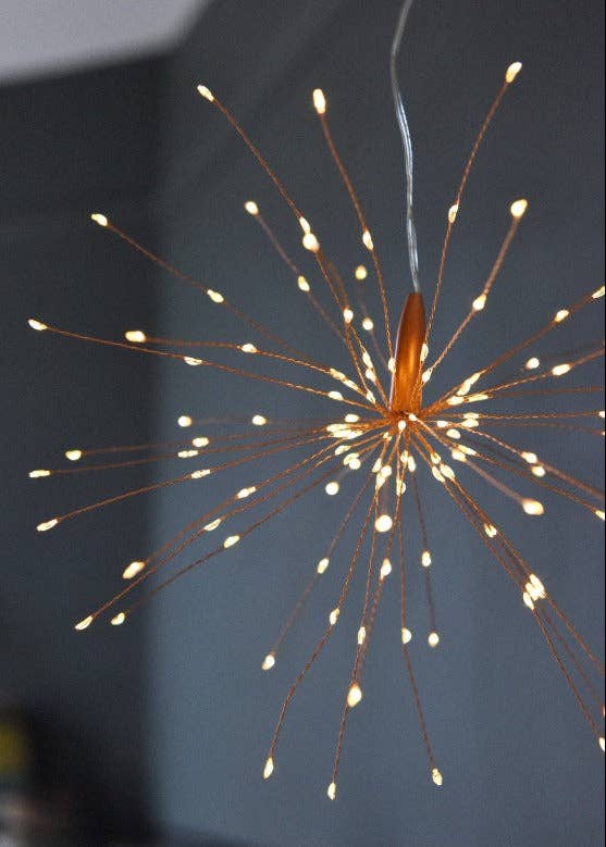 Hanging Starburst - Plug In 20" Diameter: Silver