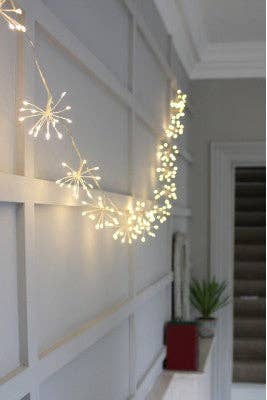 Starburst Chain Lights: Silver