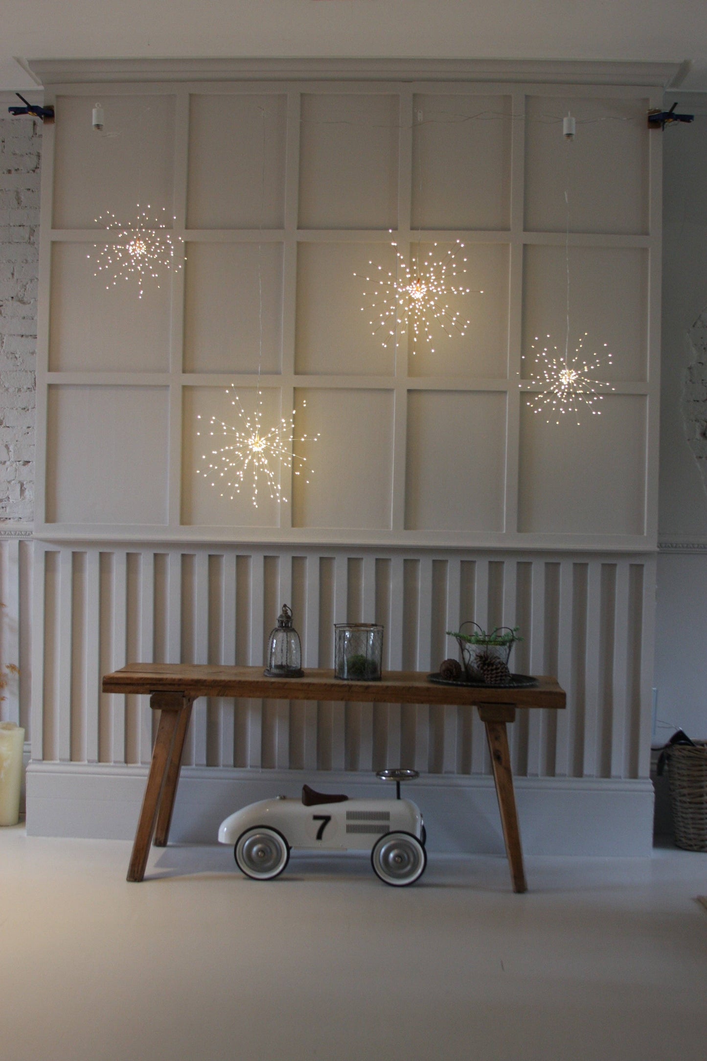 Hanging Starburst - Plug In 20" Diameter: Copper