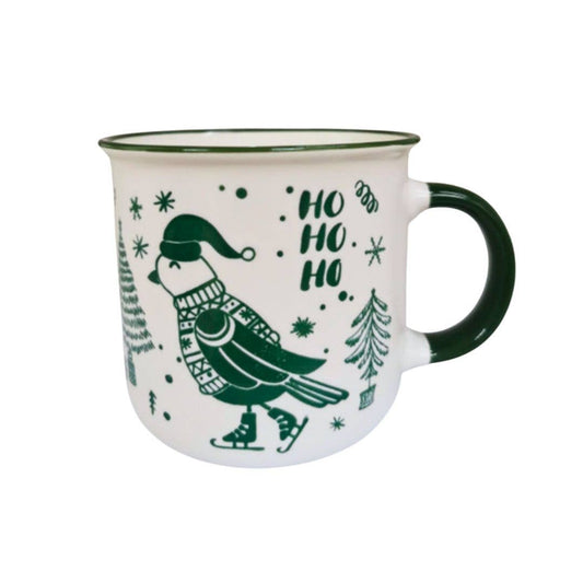 Christmas Campfire Mug - Skating Dove