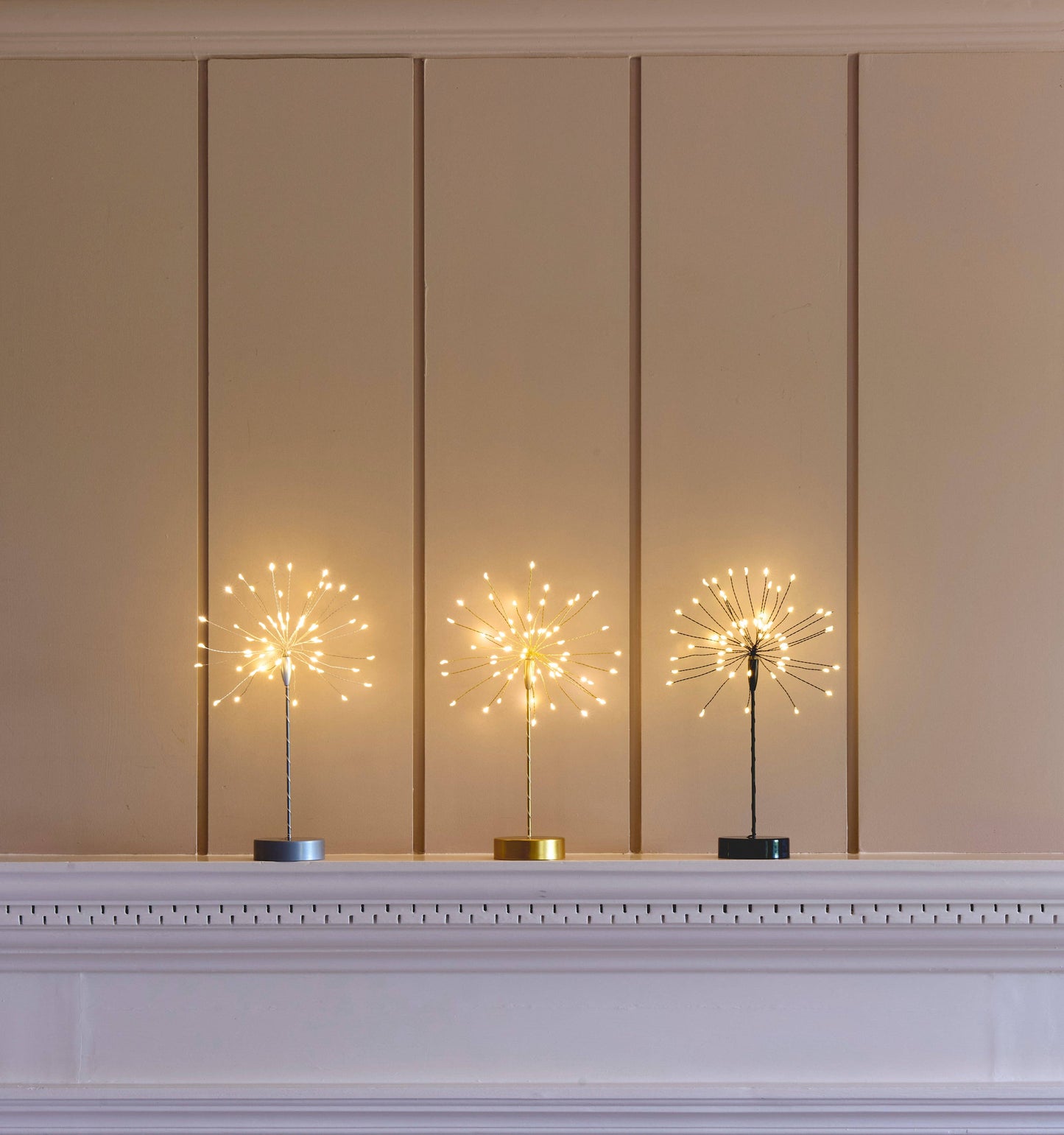 Mini Table Starburst Light: Silver