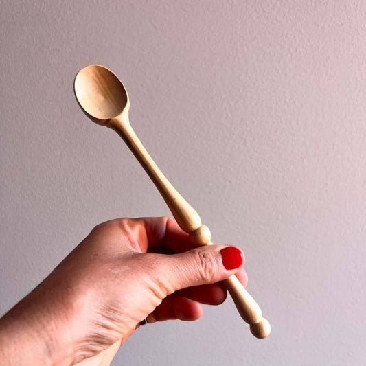 Jam spoon with tenon spoon rest in Boxwood