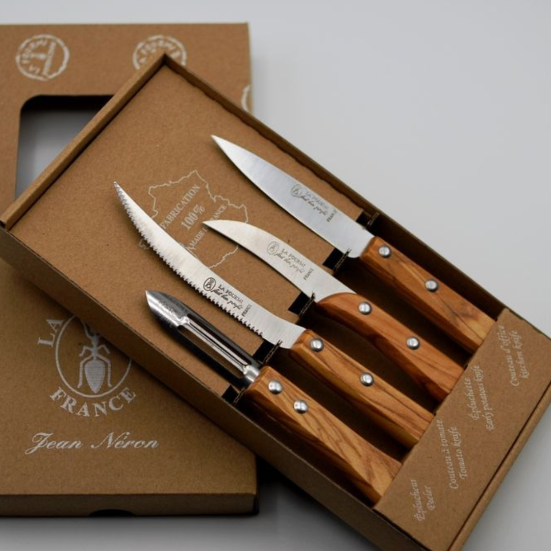 Set of 4 kitchen knives "Cheftaine" Coffret