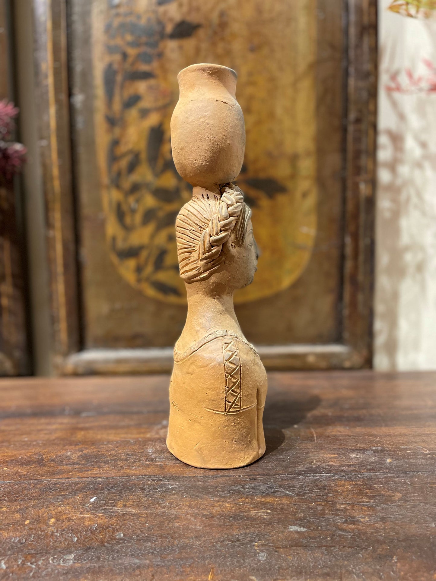 Pottery Lady With Pot On Head  from San Antonio Castillo Velasco