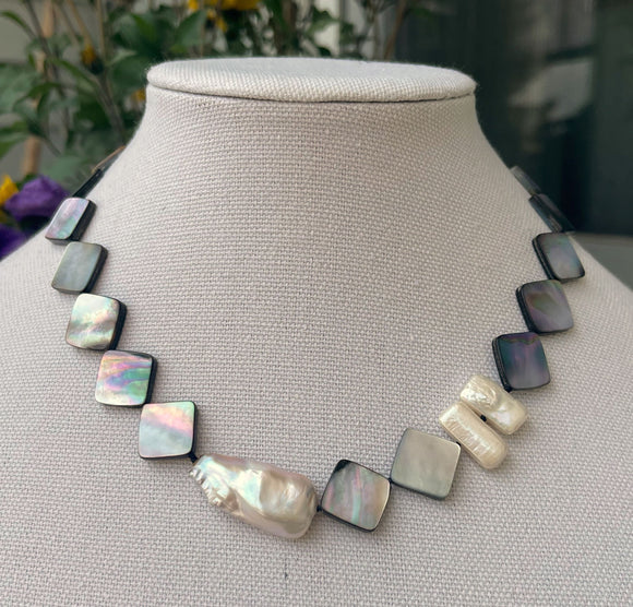 White Mother of Pearl Necklace Playa | LIKHA – LIKHÂ