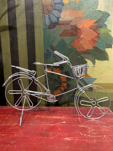 Wire Bicycle With Basket
