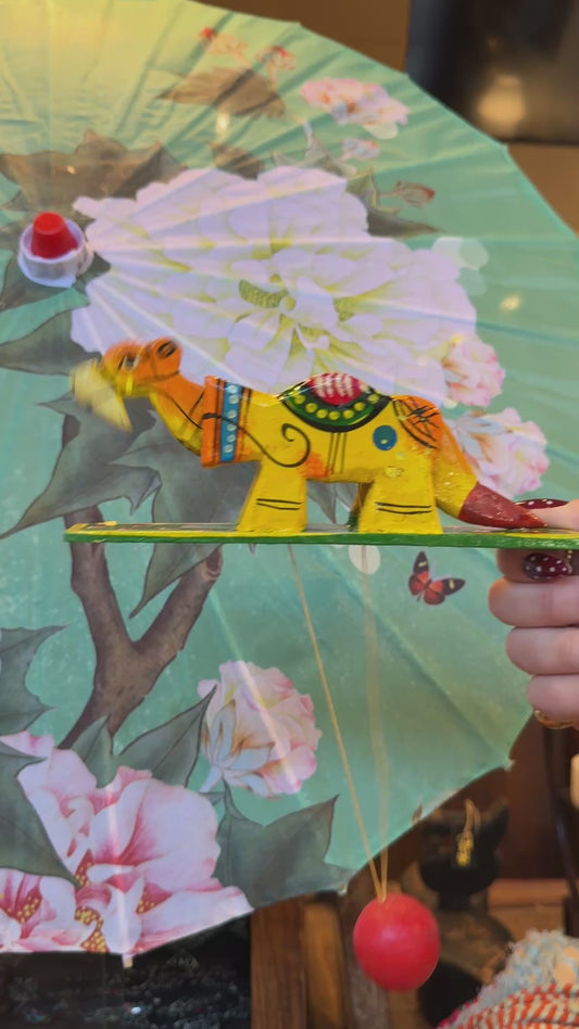 Vintage Style Wooden Camel Toy