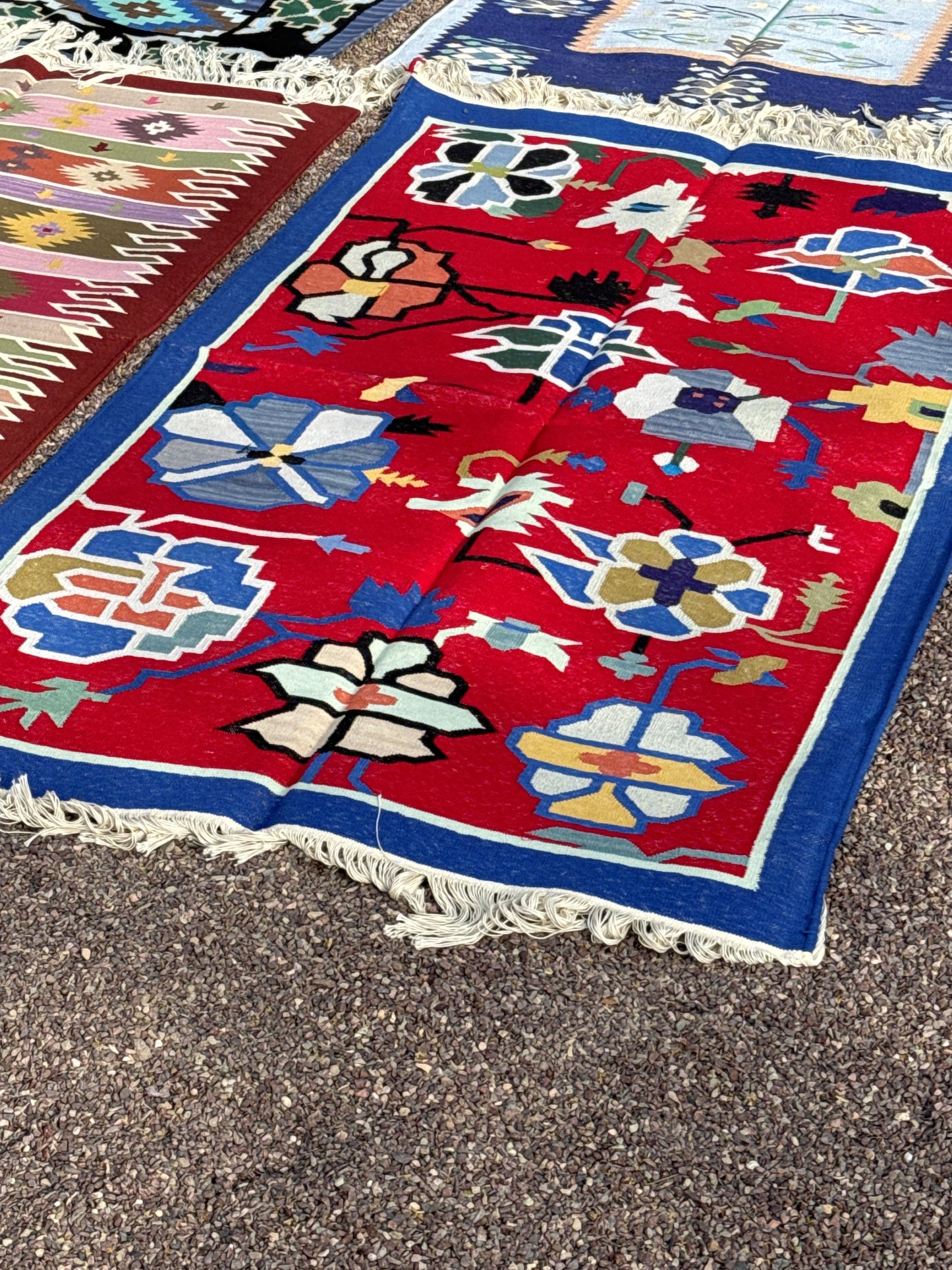 #14 Handwoven Cotton Rug 5' x 3'