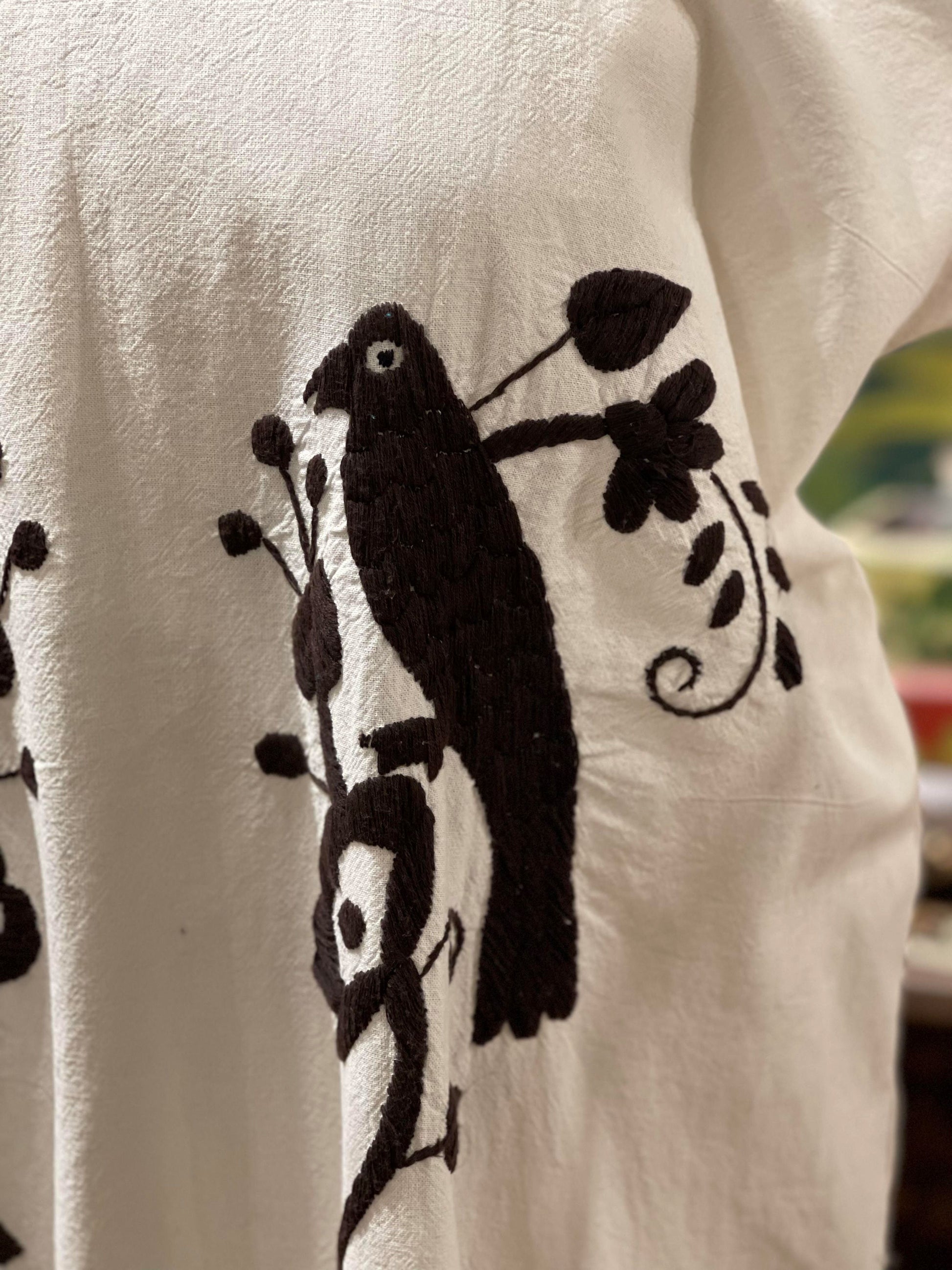 Handwoven Embroidered Bird Dress Handwoven Embroidered Bird Dress