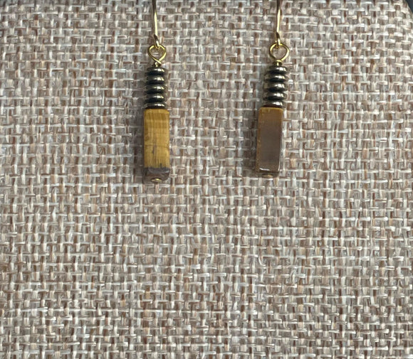 Tigers Eye Earring