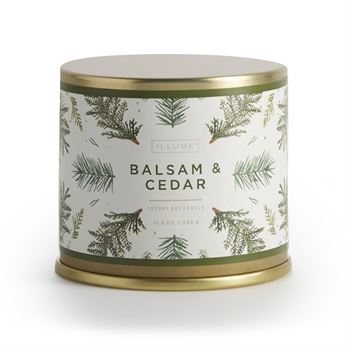 Balsam & Cedar Large Tin  Candle