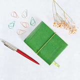 Handcrafted Mini Emerald Green Embossed Leather Notebook