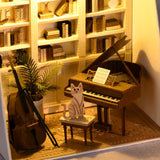 Paper Mini Life Room DIY Moonlight Music