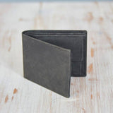Handmade Black Buffalo Leather Wallet