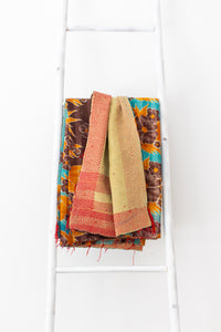 One-of-a-kind Kantha Quilt KN075