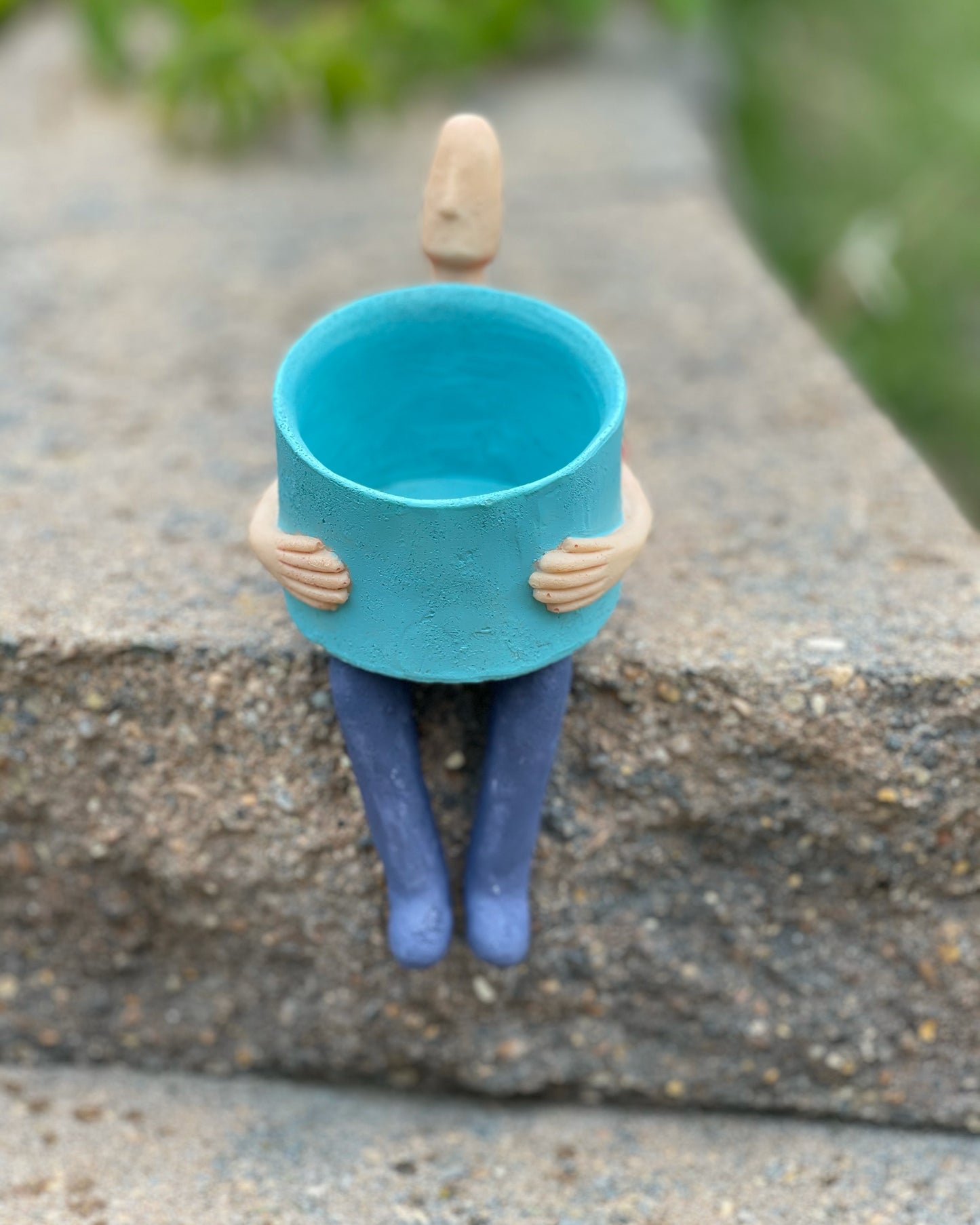 Sitting People Planters