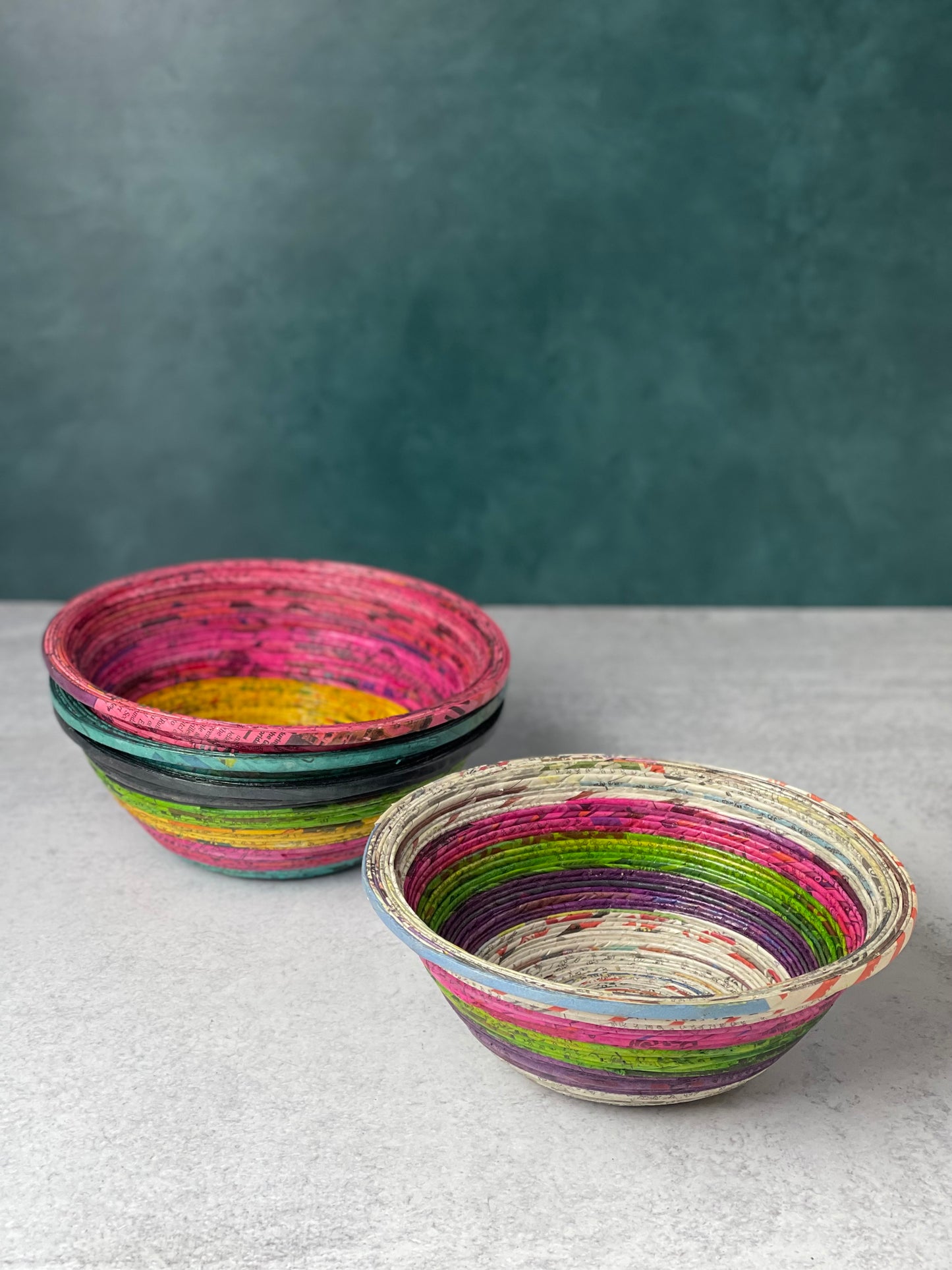 Recycled Newspaper Bowl Medium