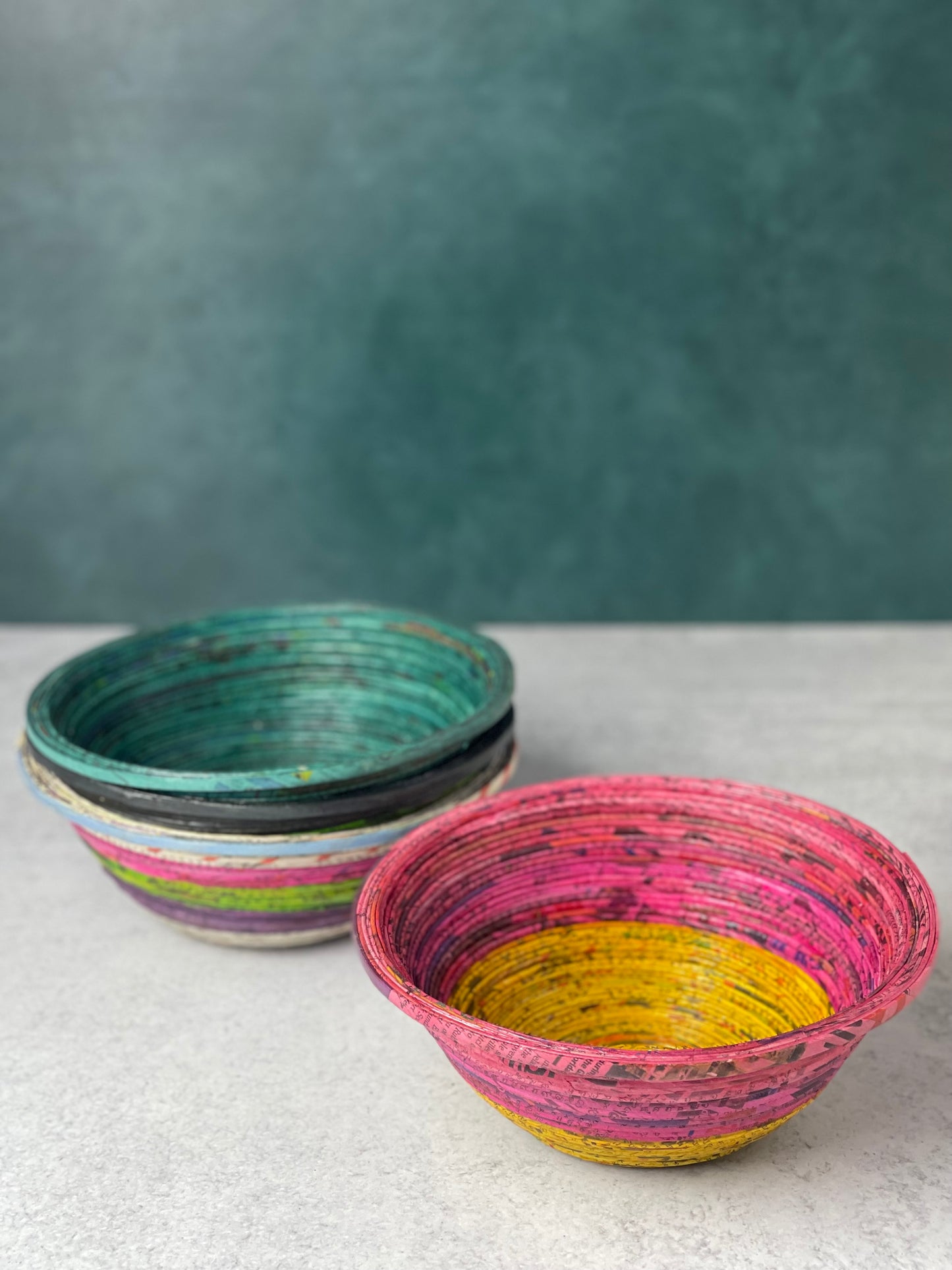 Recycled Newspaper Bowl Medium