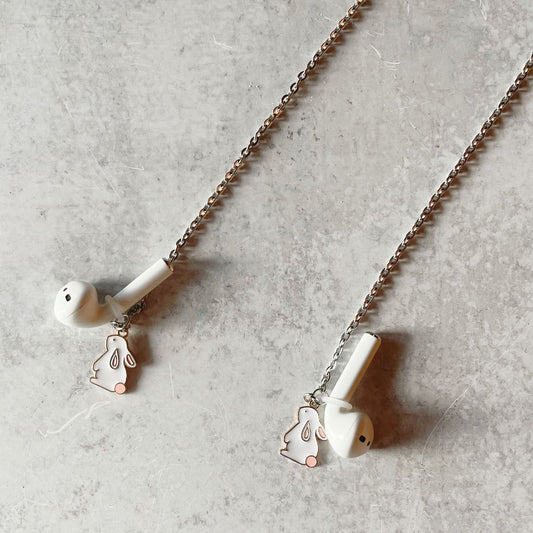 AirPod Neck Chain & Bunny Charm