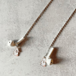 AirPod Neck Chain & Bunny Charm