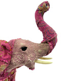 Pink Indian Textile Elephant