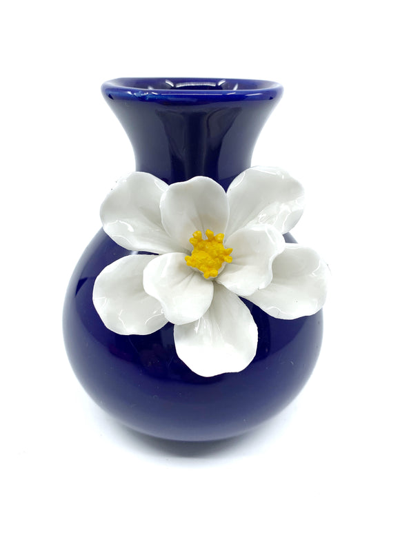 Petite Floral Ceramic Bud Vase