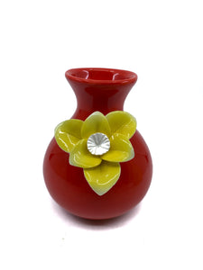 Petite Floral Ceramic Bud Vase