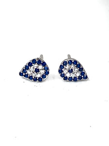 Evil Eye Sterling Earring