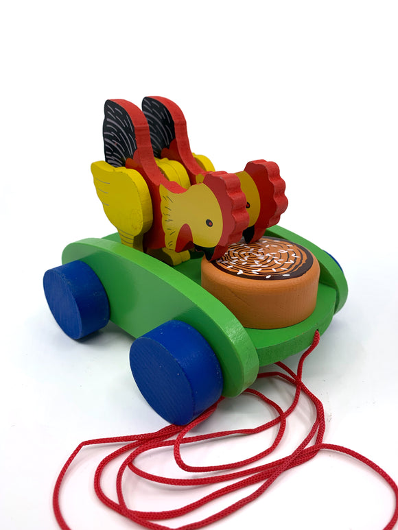 Wooden Chicken Pull Along Toy