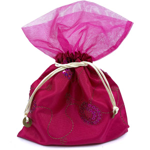 Sequined Drawstring Pouch