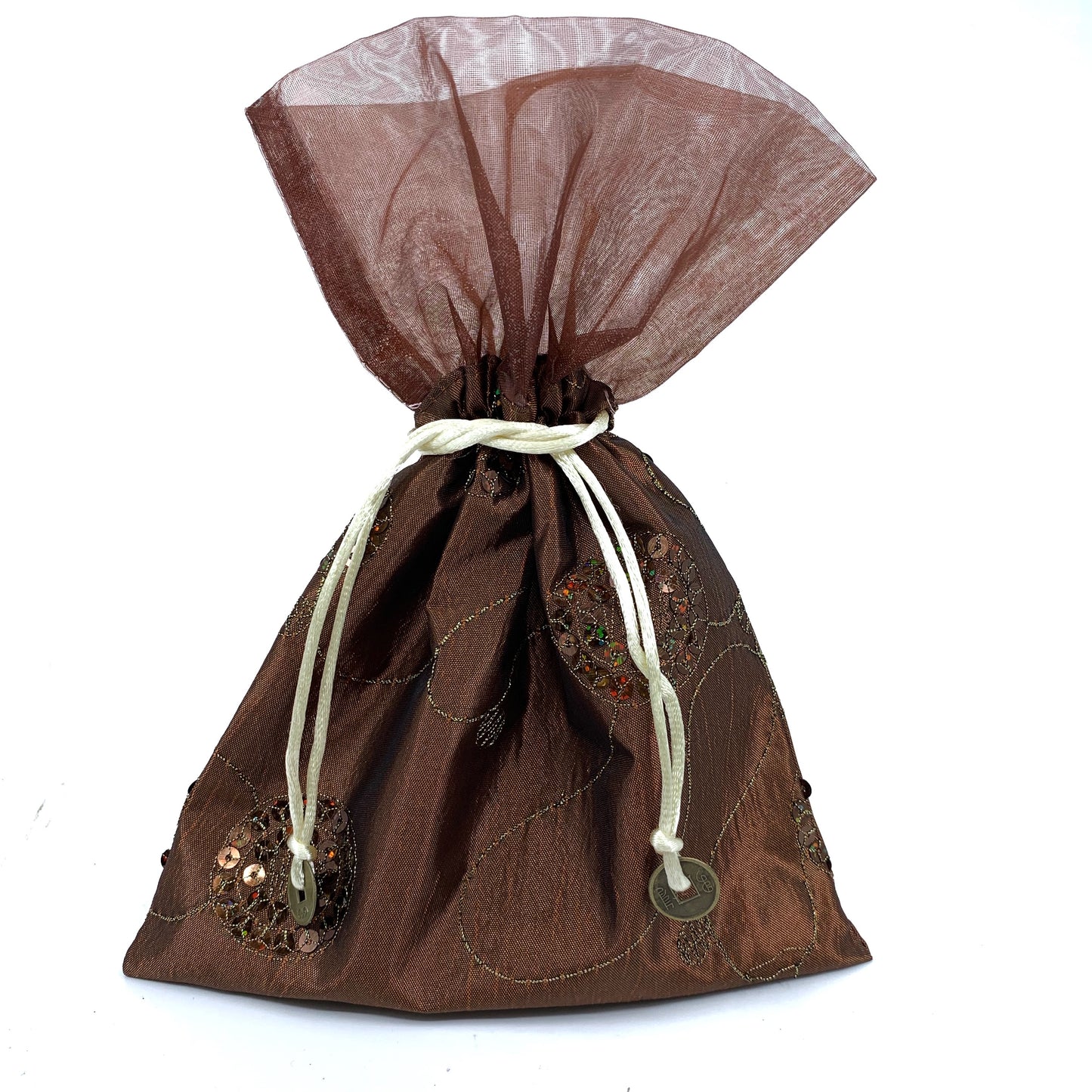 Sequined Drawstring Pouch