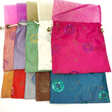 Sequined Drawstring Pouch