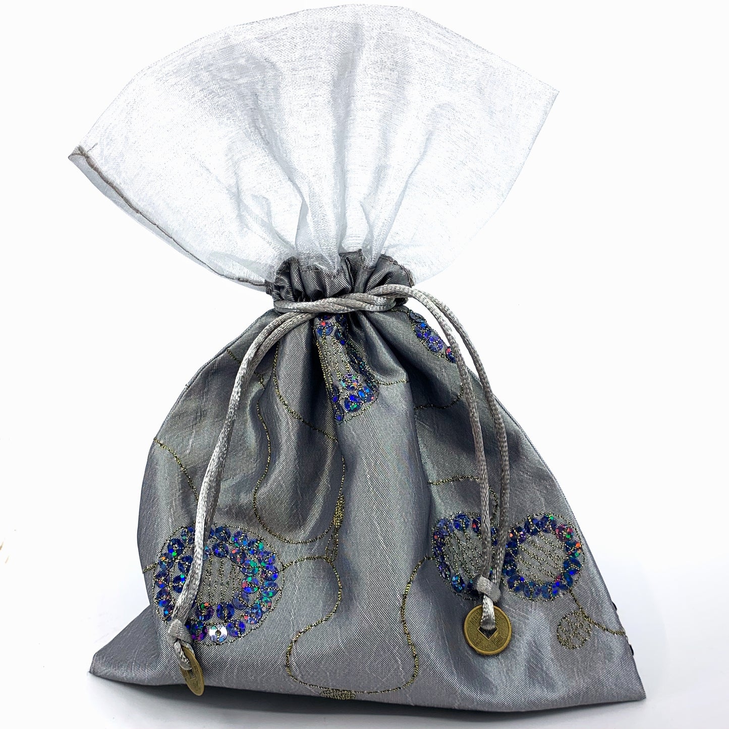 Sequined Drawstring Pouch