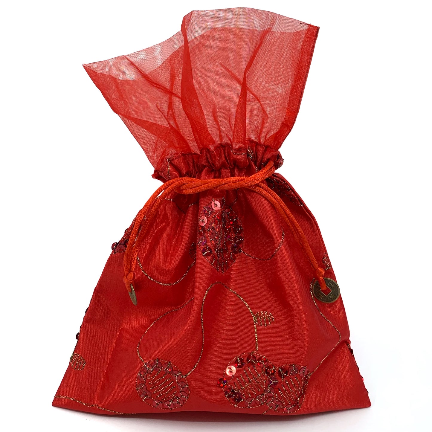 Sequined Drawstring Pouch