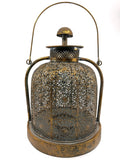 Rustic Gold Metal Lantern