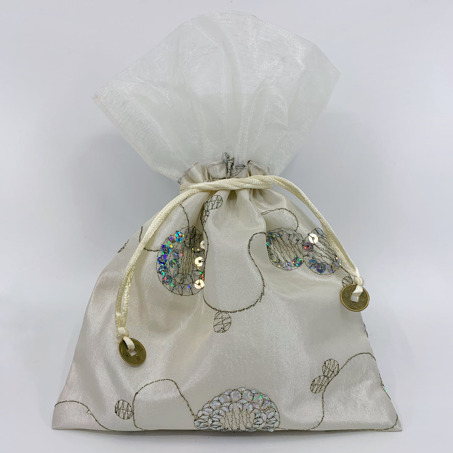 Sequined Drawstring Pouch
