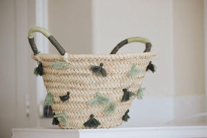 Tassel Moroccan Basket