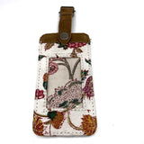 Patterned Canvas Luggage Tag