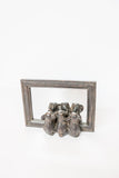 Elephants Peeking In Mirror