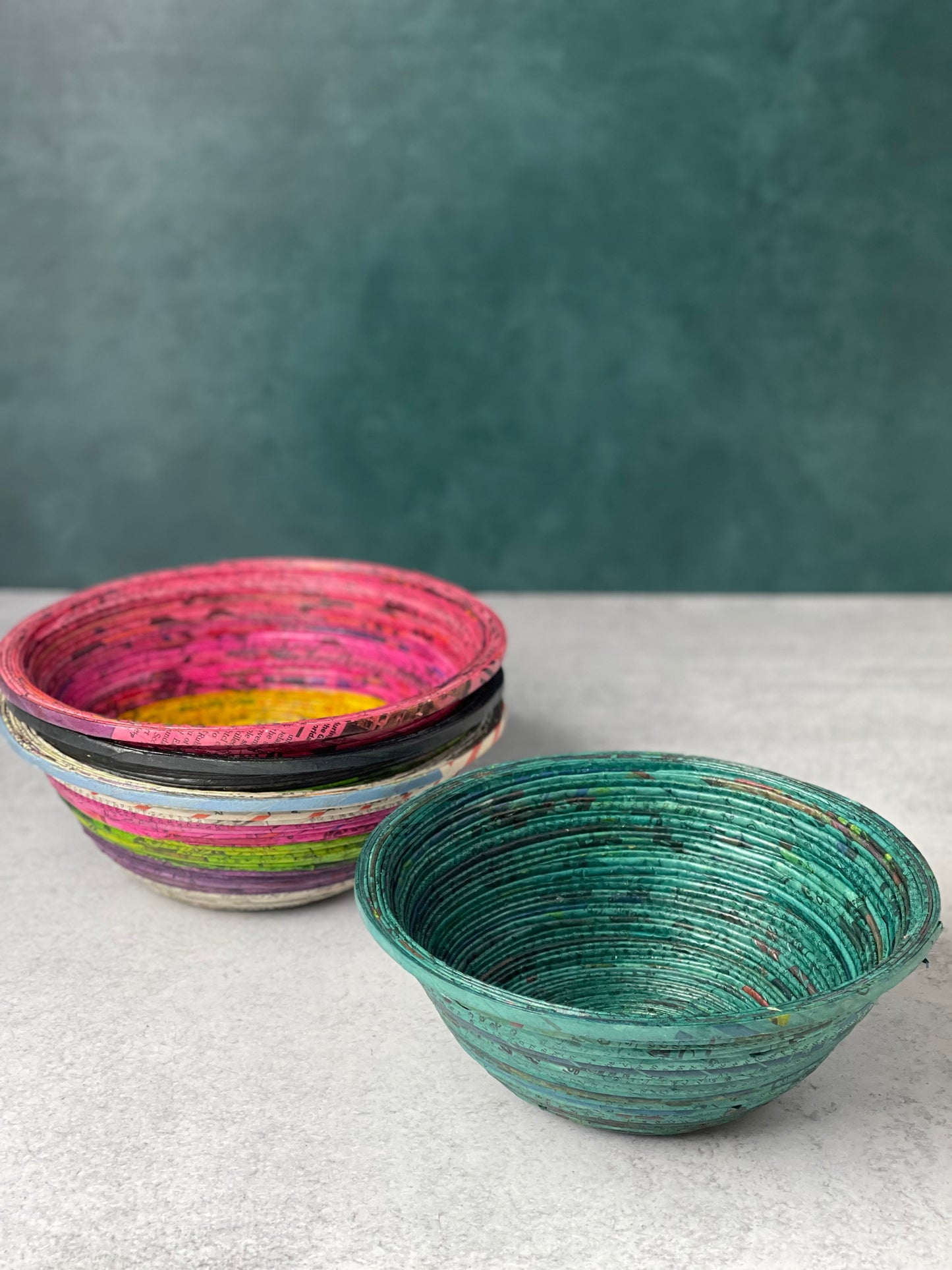 Recycled Newspaper Bowl Medium