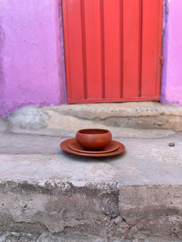 Handmade Clay Dinner Plate