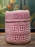 Oaxacan Handwoven Basket Pink Large
