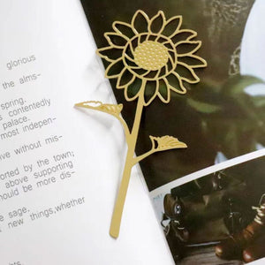 Metal Sunflower Bookmark