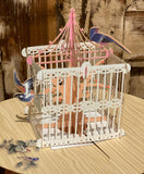 3D Bird Cage Greeting Card