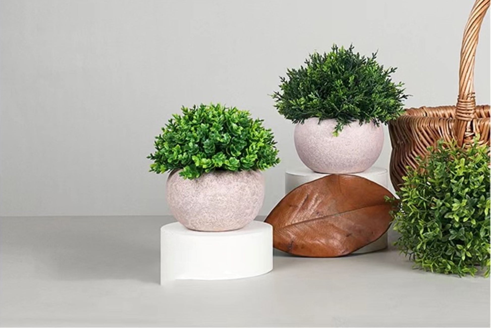 potted artificial plants Clay Pot & Artificial Plant – O'Day Cache