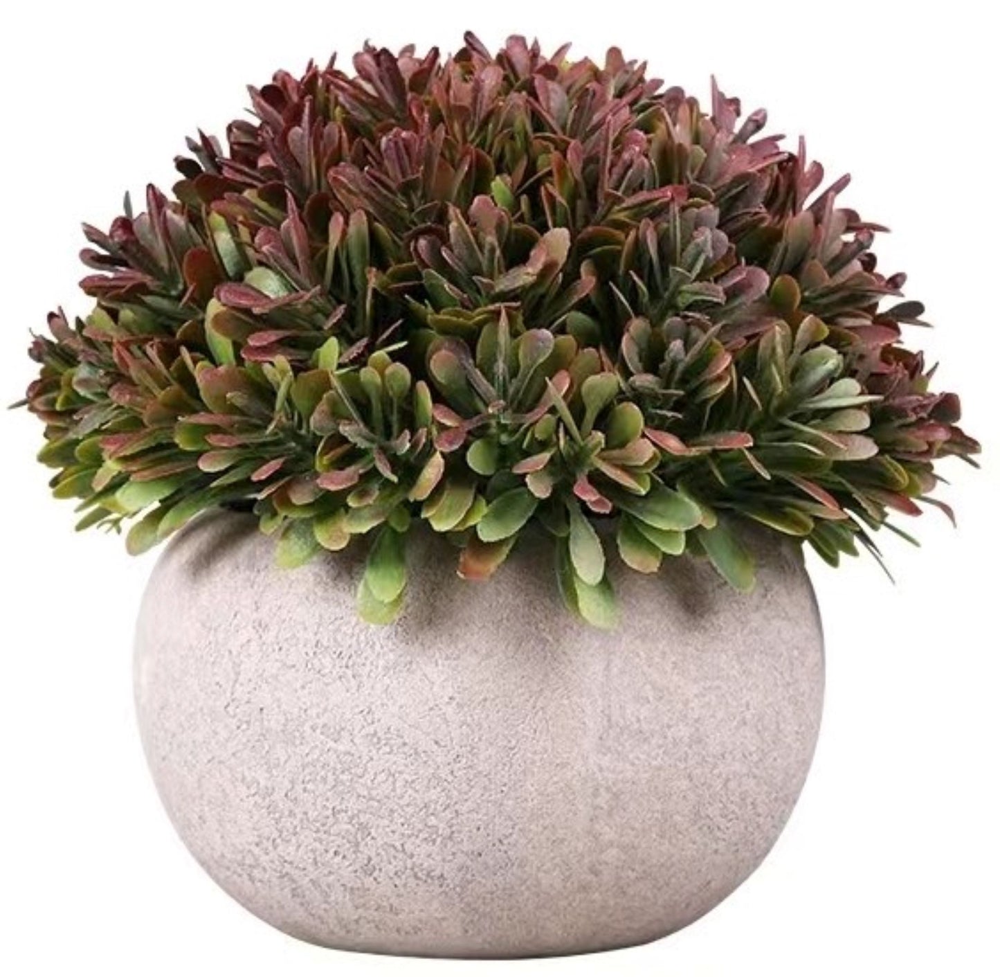 Clay Pot & Artificial Plant