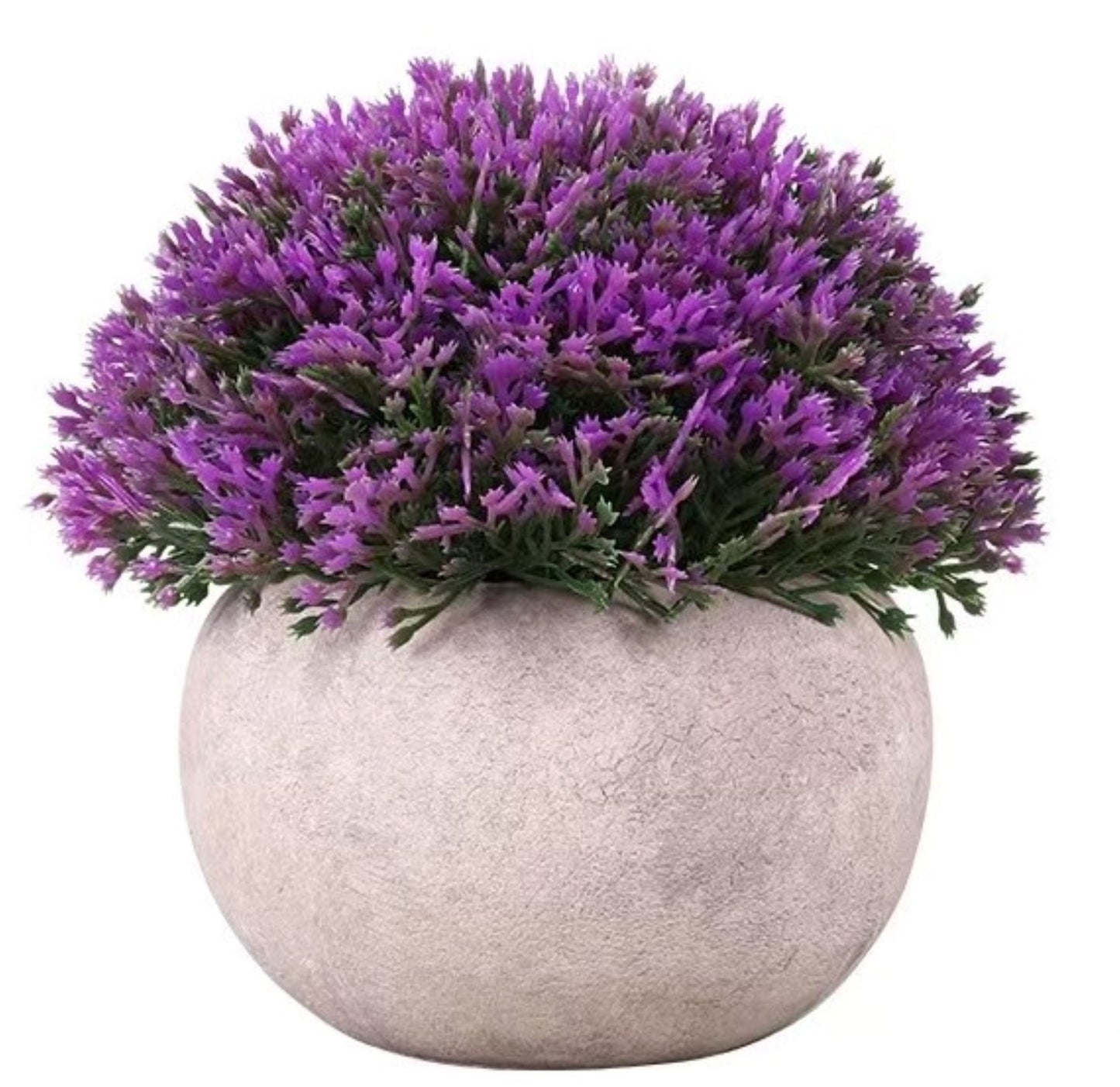 Clay Pot & Artificial Plant